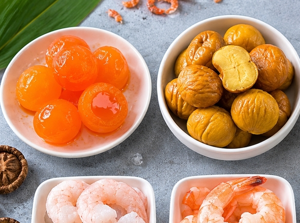 鹹蛋黃、冷凍蝦仁、冷凍食材